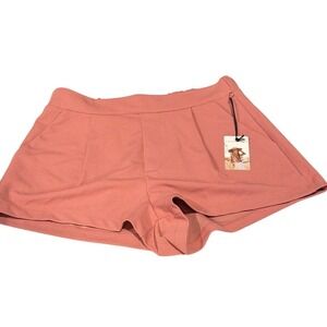 Sincerely Jules Shorts Women M Pink Pleated High Waist Festival Soft Girl Travel